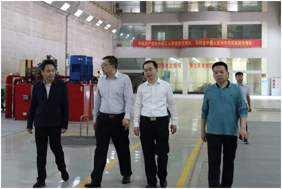 省国资委党委委员、副主任毛育新带队赴华体会官方端网站登录入口-华体会(中国)株洲航电分公司开展安全生产督查